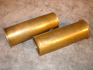 SME107 - Brass Shell Casings (2) 3"x9"